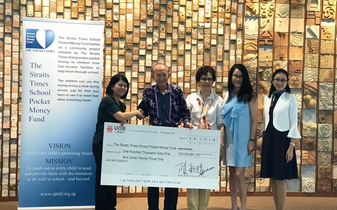 Life Art Society raises over $100,000 for Straits Times School Pocket Money Fund
